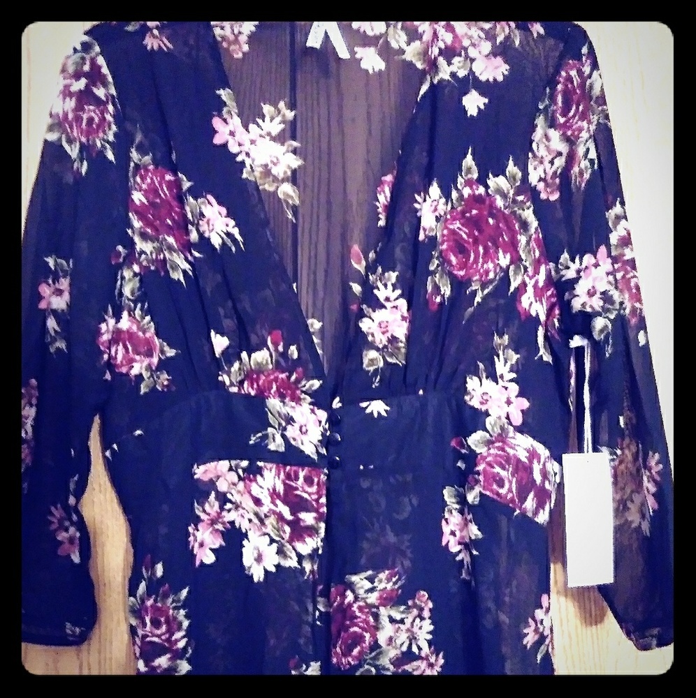NWT long sheer top